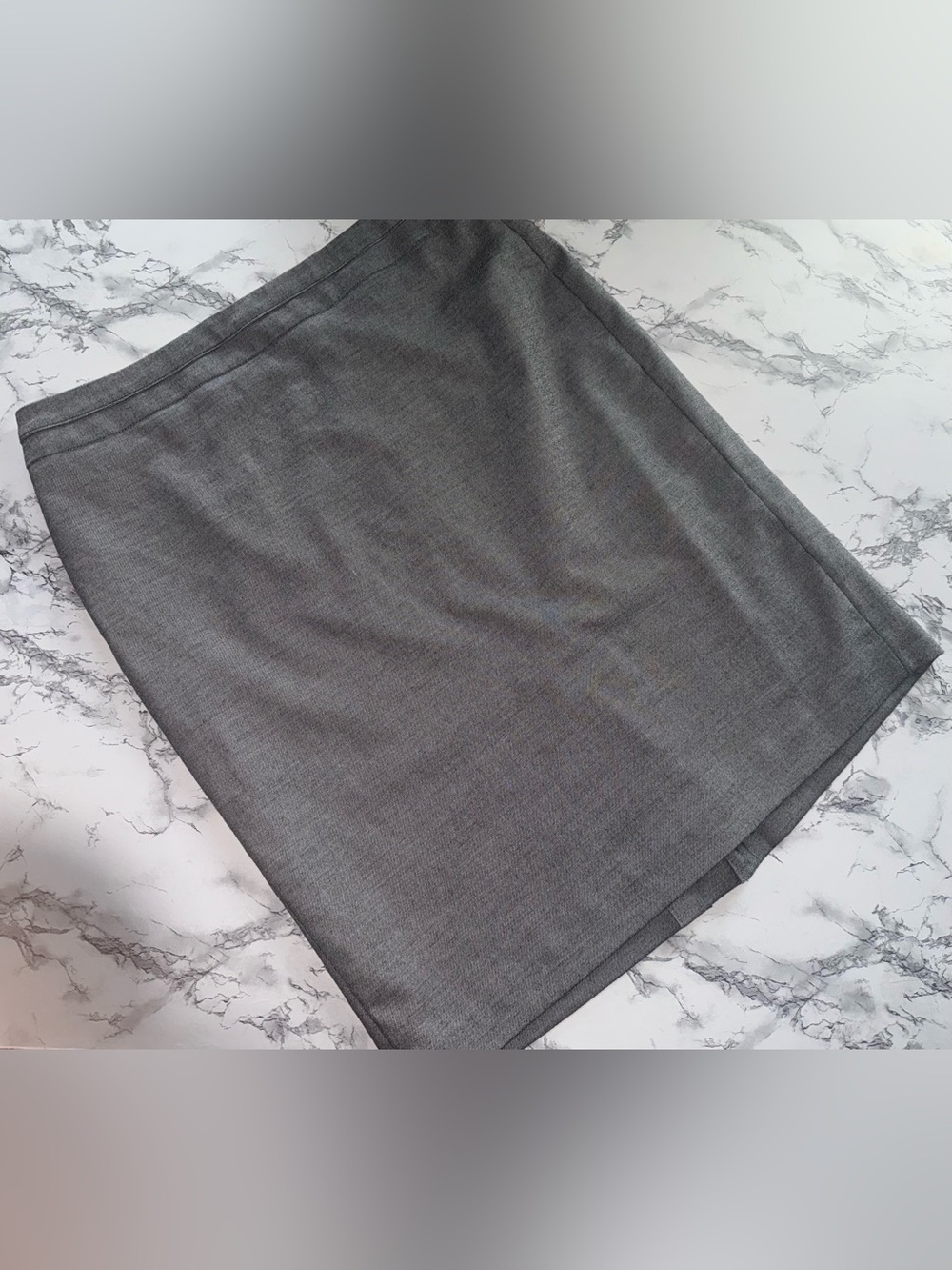 Classic Gray Pencil Skirt